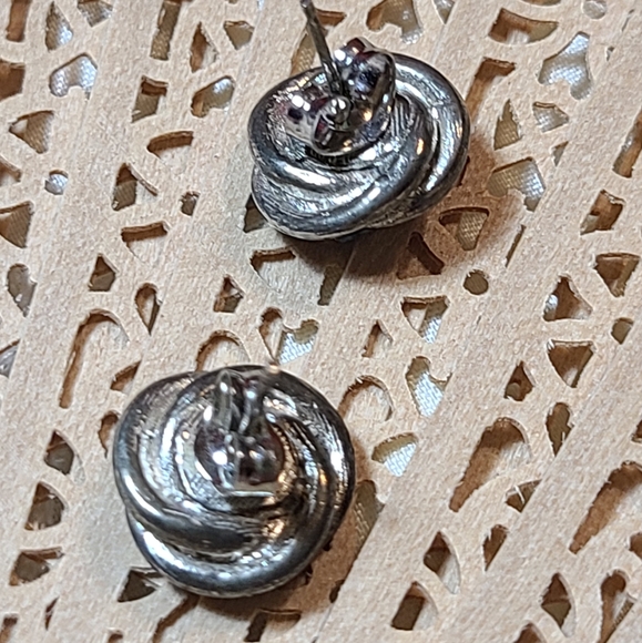 Silver & Turquoise Earrings For Sale - Picture 5 of 8